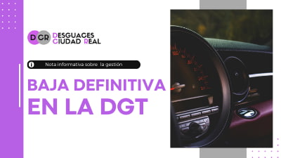 Nota informativa baja definitiva de coches